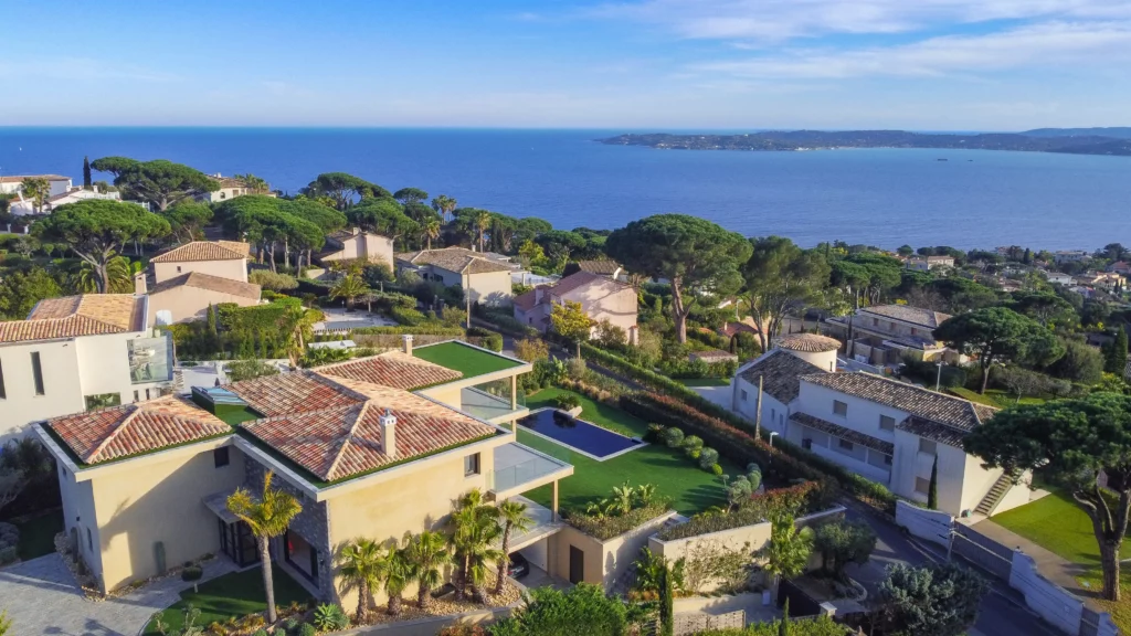 Vue aérienne Golfe de Saint-Tropez