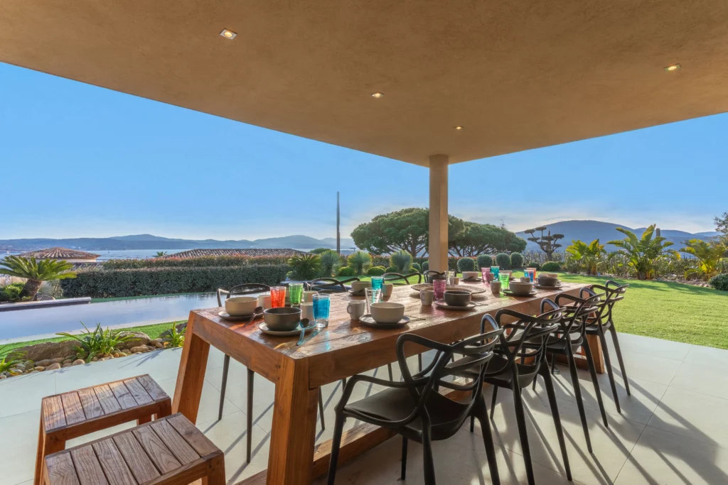 Terrasse d'une villa