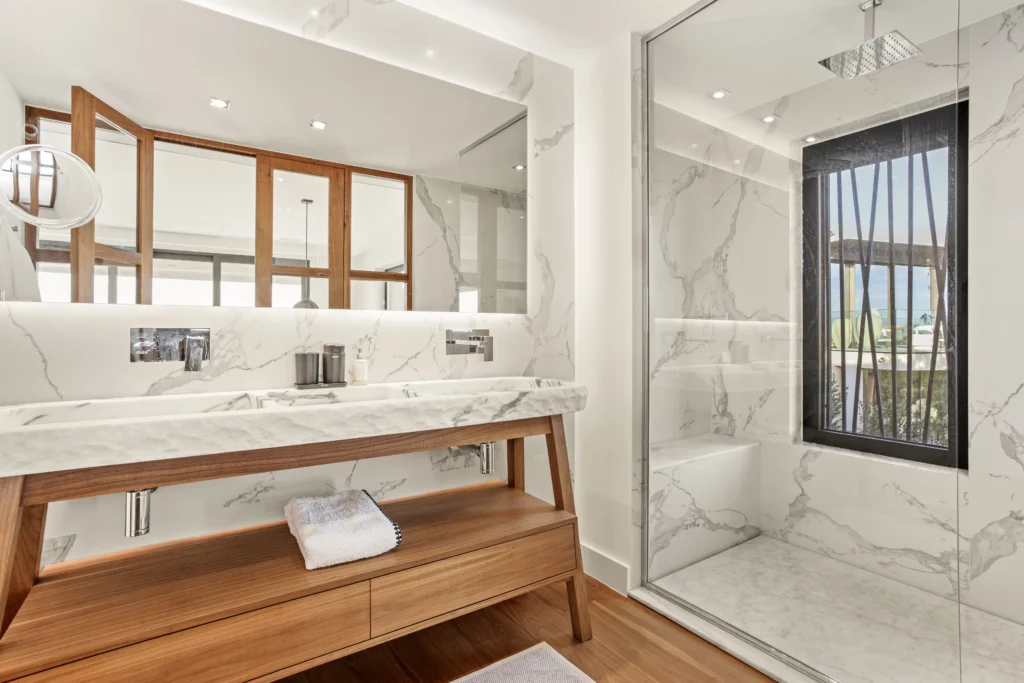 Salle de bain d’une villa