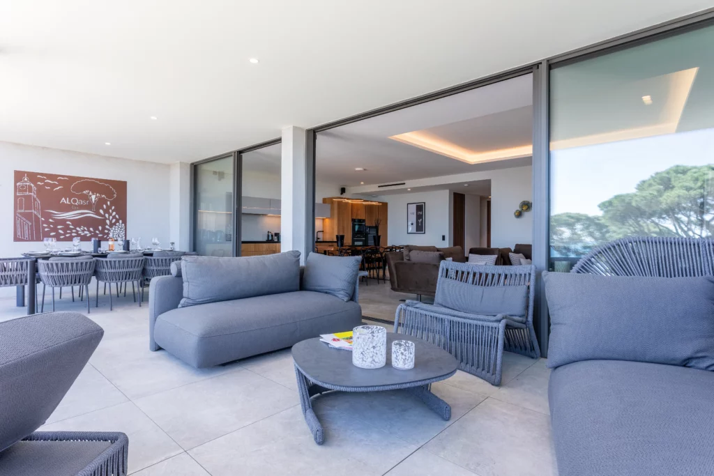 Terrasse d'une villa