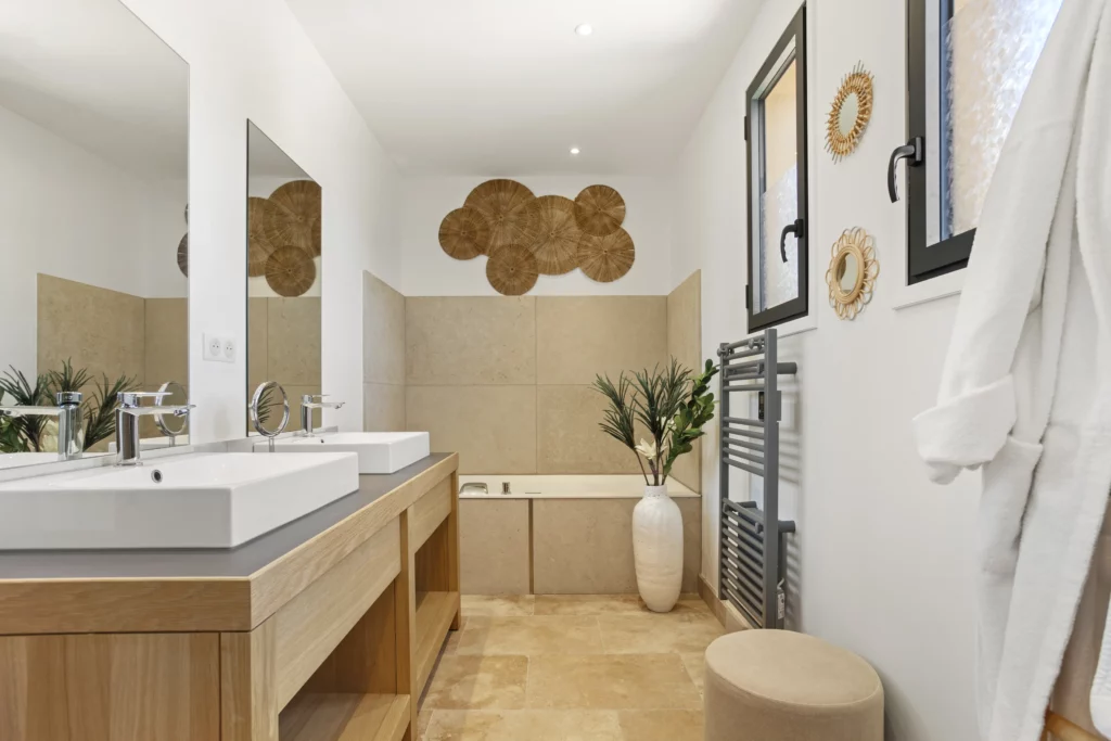 Salle de bain d’une villa